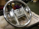Custom Steering Wheel for Armored Vehicle Machined from Billet 6061 Aluminum: View 1 of 2.